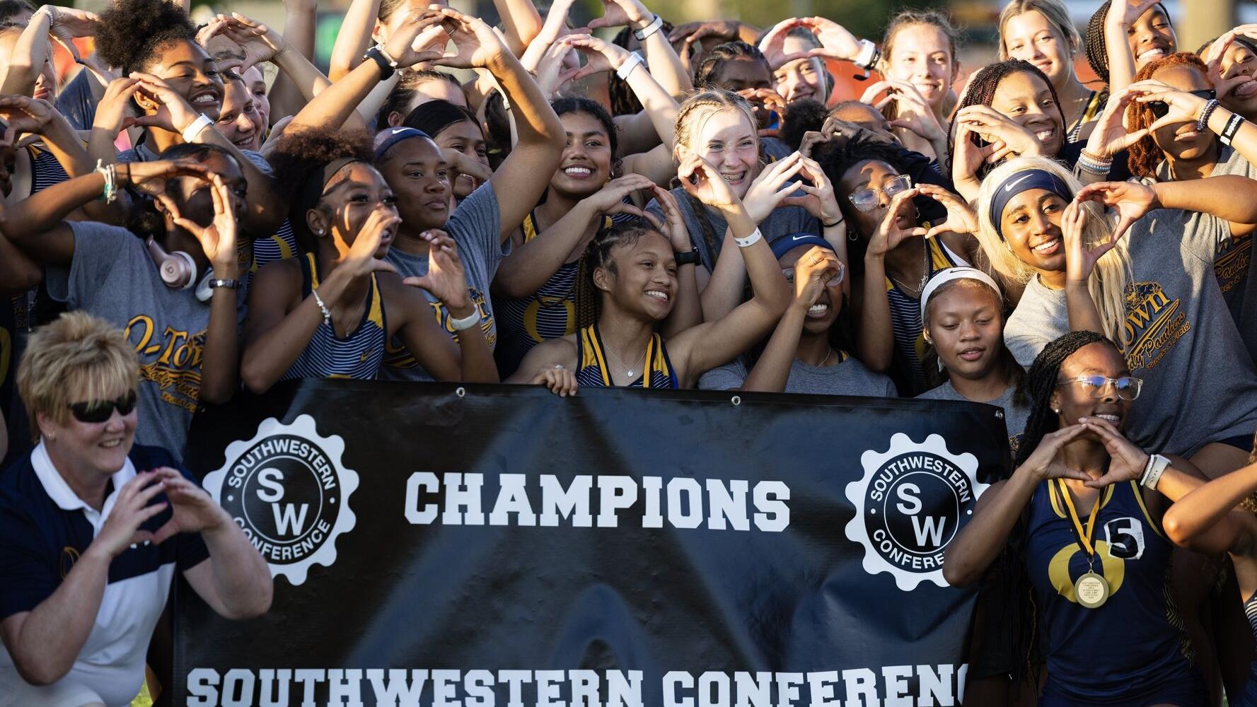 Southwestern Conference girls track and field meet